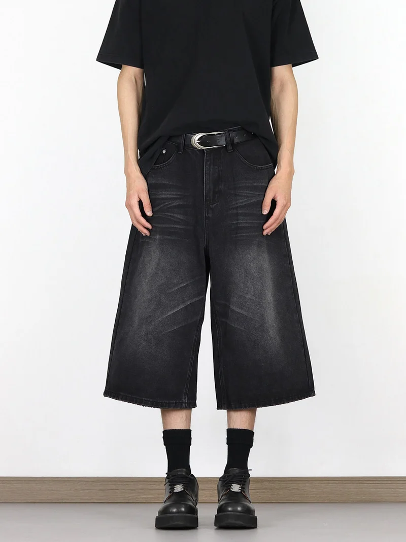 Herren Modische Dialen Denim-Cargo-Shorts Nord Taschen