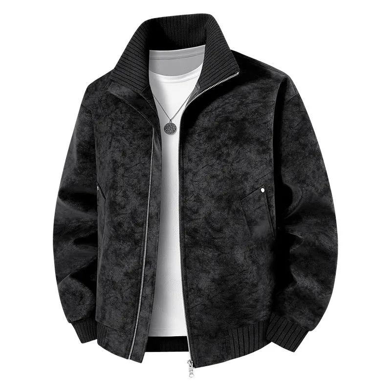 Herren Elegante und stilvolle Kunstlederjacke Nord Taschen