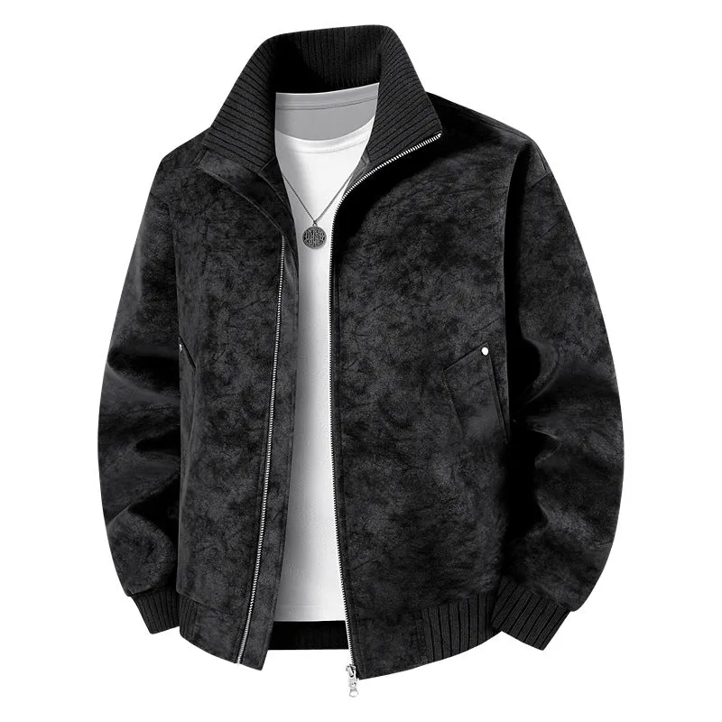 Herren Elegante und stilvolle Kunstlederjacke Nord Taschen