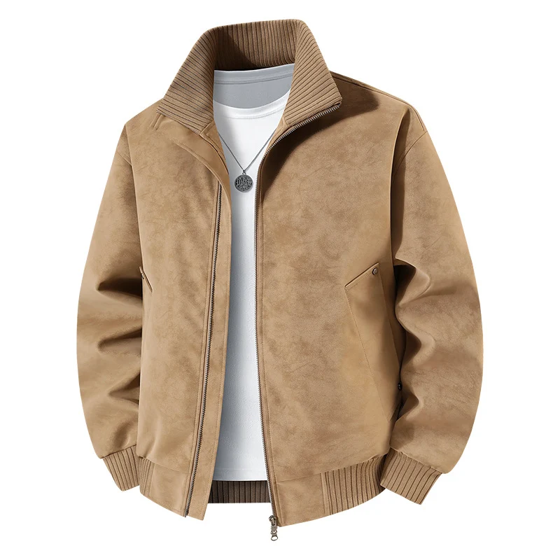 Herren Elegante und stilvolle Kunstlederjacke Nord Taschen
