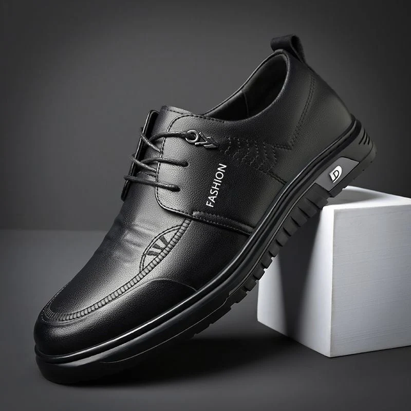 Herren Elegante Schnürschuhe aus hochwertigem Leder mit rutschfester Sohle