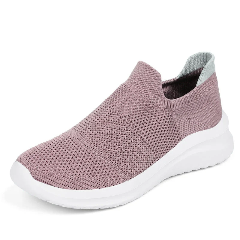 Damen Atmungsaktive Slip-On Sneakers mit stoßdämpfender Sohle