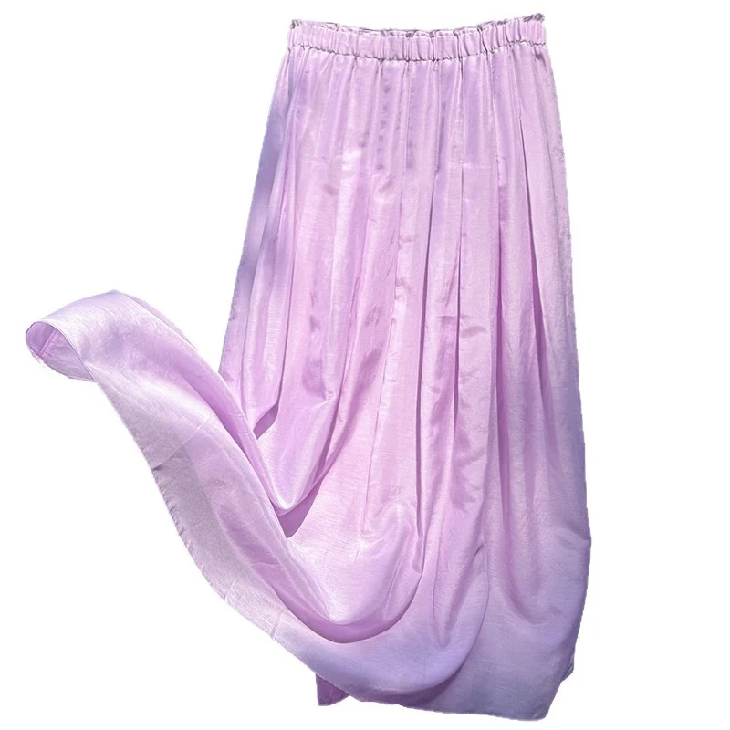Damen Eleganter Maxirock aus luftiger Baumwolle Nord Taschen