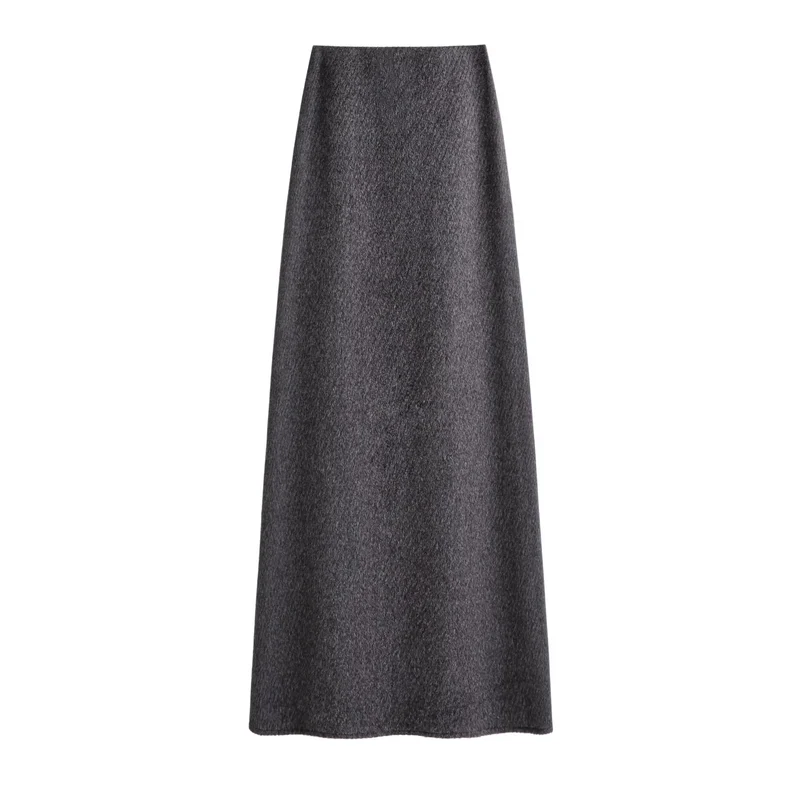 Damen Eleganter Maxirock aus hochwertigem Wollmix Nord Taschen