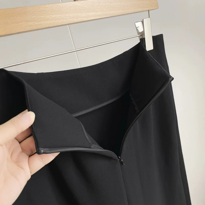 Damen Eleganter Maxirock aus hochwertigem fließendem Material Nord Taschen