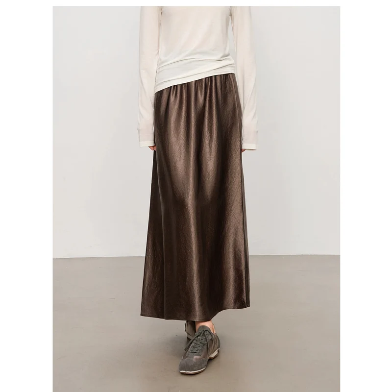 Damen Eleganter Maxirock aus hochwertigem Chiffon Nord Taschen