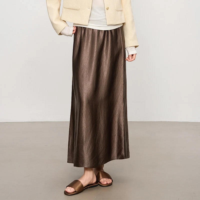 Damen Eleganter Maxirock aus hochwertigem Chiffon Nord Taschen