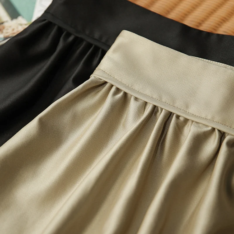 Damen Eleganter Maxirock aus fließendem Stoff Nord Taschen