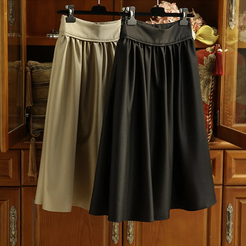 Damen Eleganter Maxirock aus fließendem Stoff Nord Taschen
