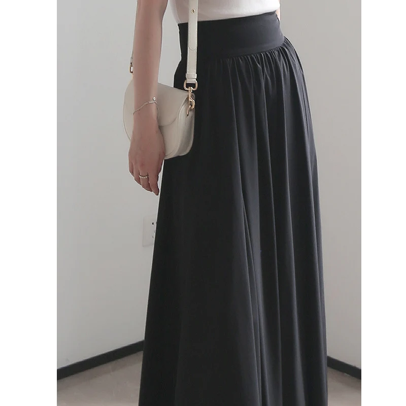 Damen Eleganter Maxi-Rock mit fließendem Schnitt Nord Taschen