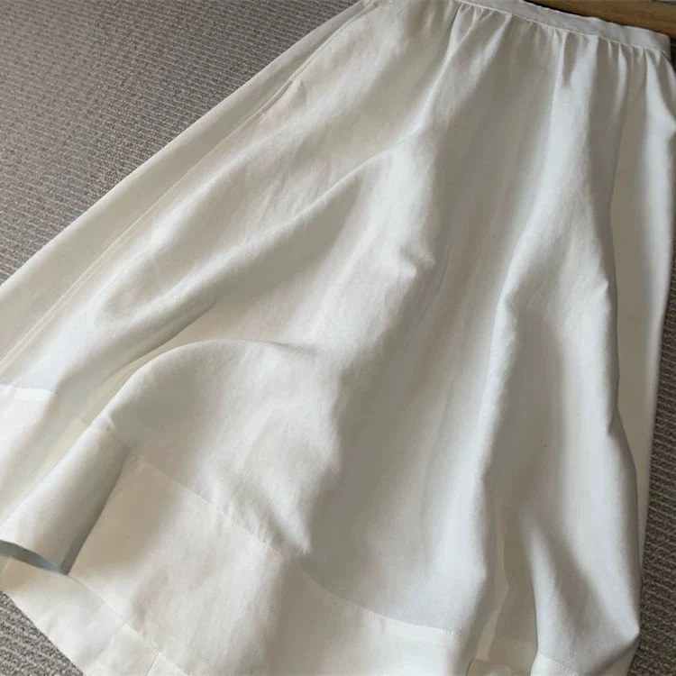 Damen Eleganter, luftiger Maxirock mit elastischem Bund Nord Taschen