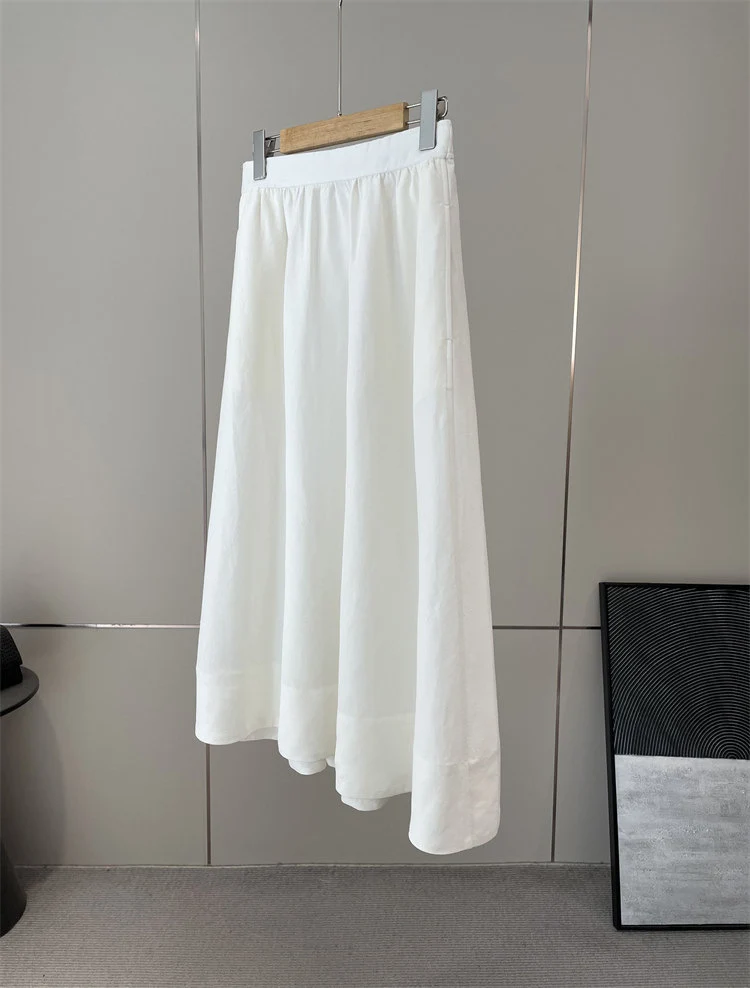 Damen Eleganter, luftiger Maxirock mit elastischem Bund Nord Taschen