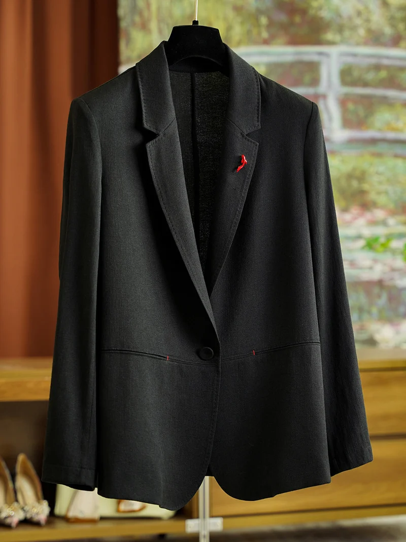 Damen Eleganter Leinenblazer Nord Taschen