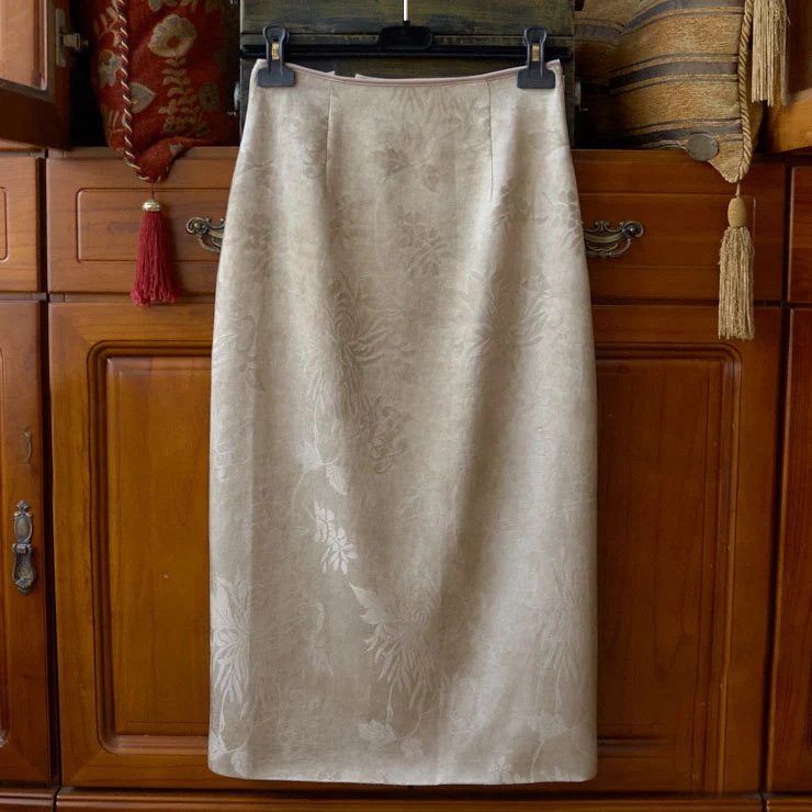 Damen Eleganter, geschmeidiger Bleistiftrock Nord Taschen