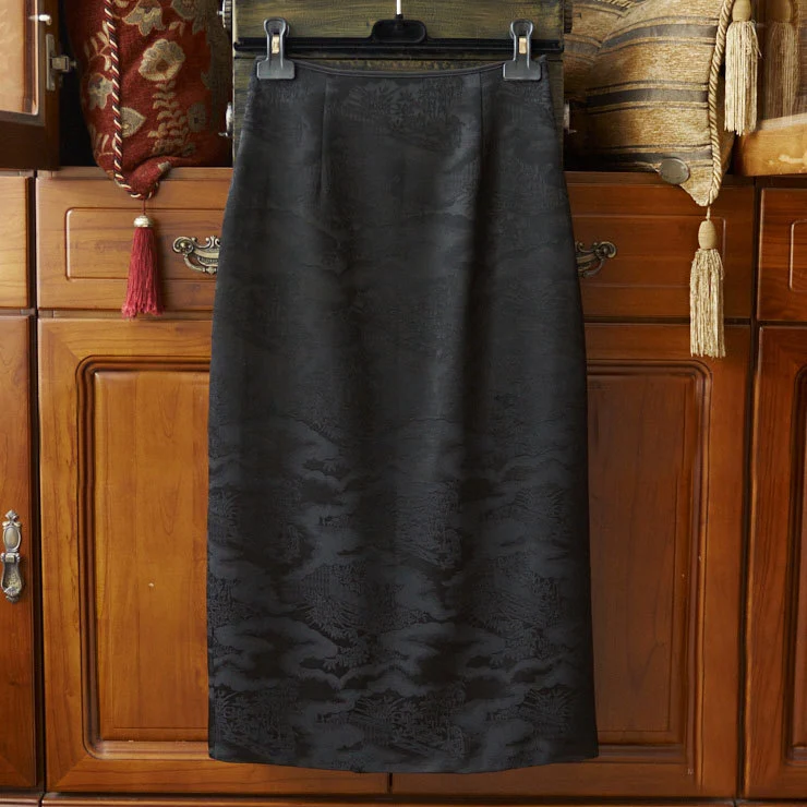 Damen Eleganter, geschmeidiger Bleistiftrock Nord Taschen