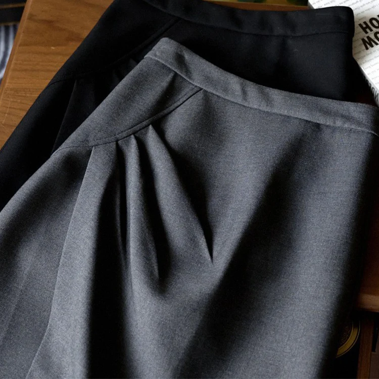 Damen Eleganter Faltenrock mit asymmetrischem Design Nord Taschen