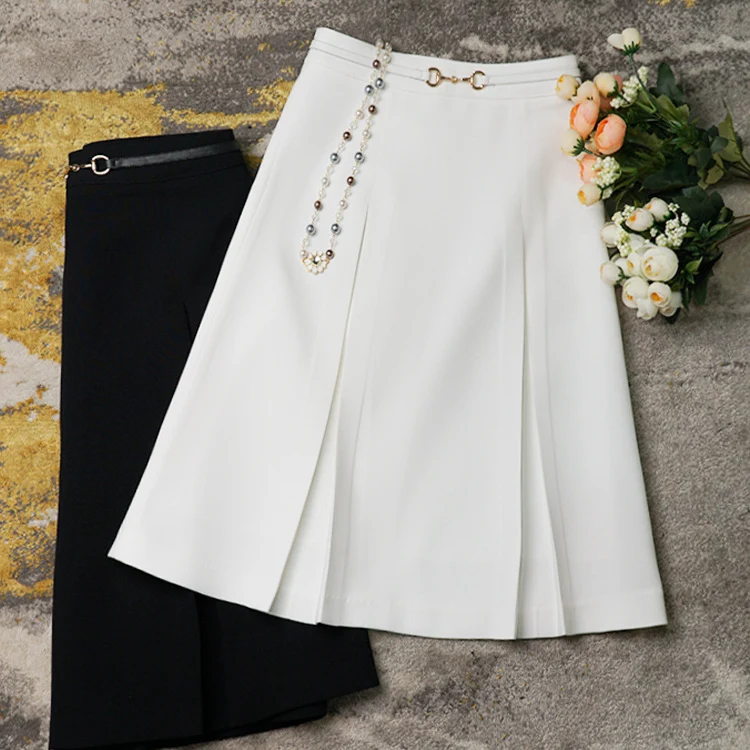 Damen Eleganter Faltenrock Nord Taschen