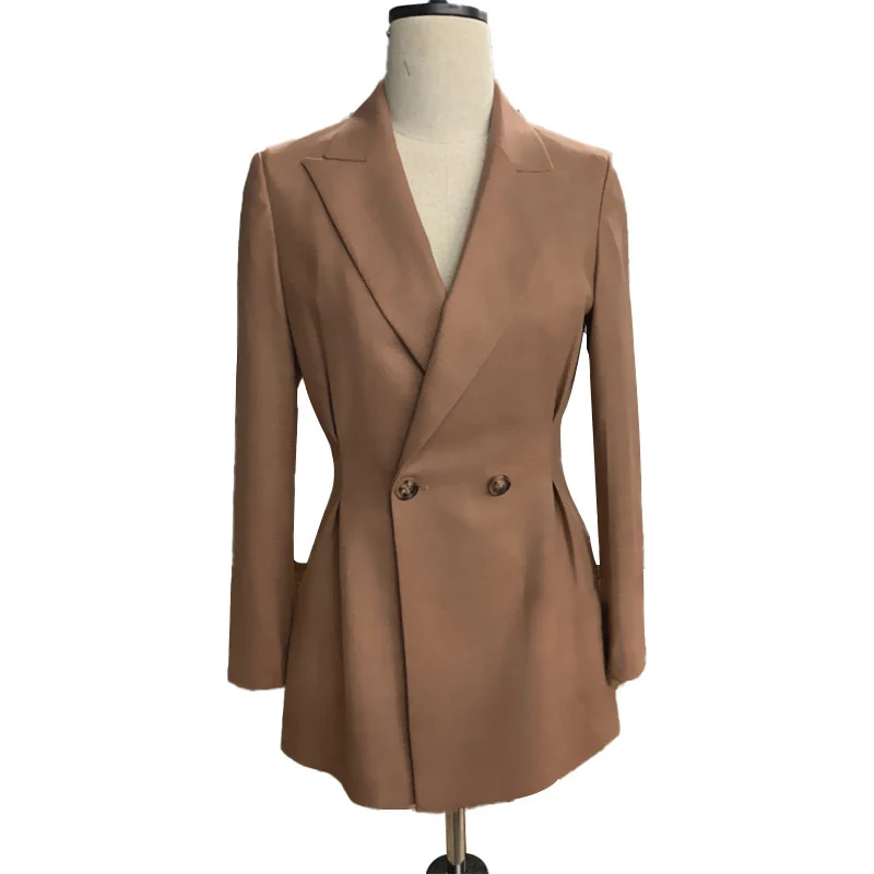 Damen Eleganter Doppeltbreasted Blazer mit modernem Schnitt Nord Taschen