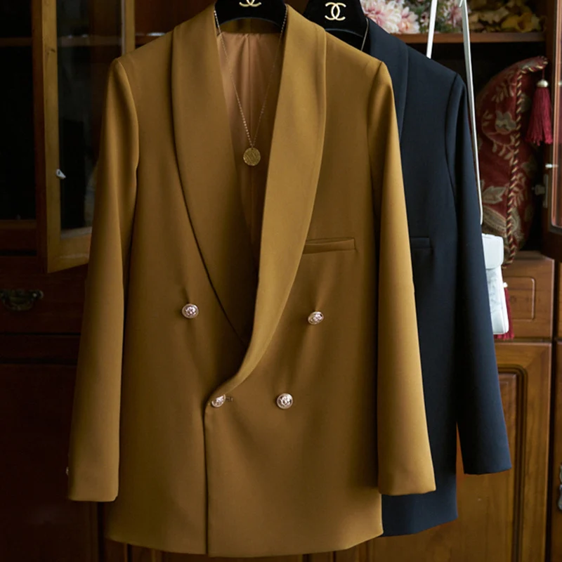 Damen Eleganter Doppeltbreasted Blazer Nord Taschen 1789268861