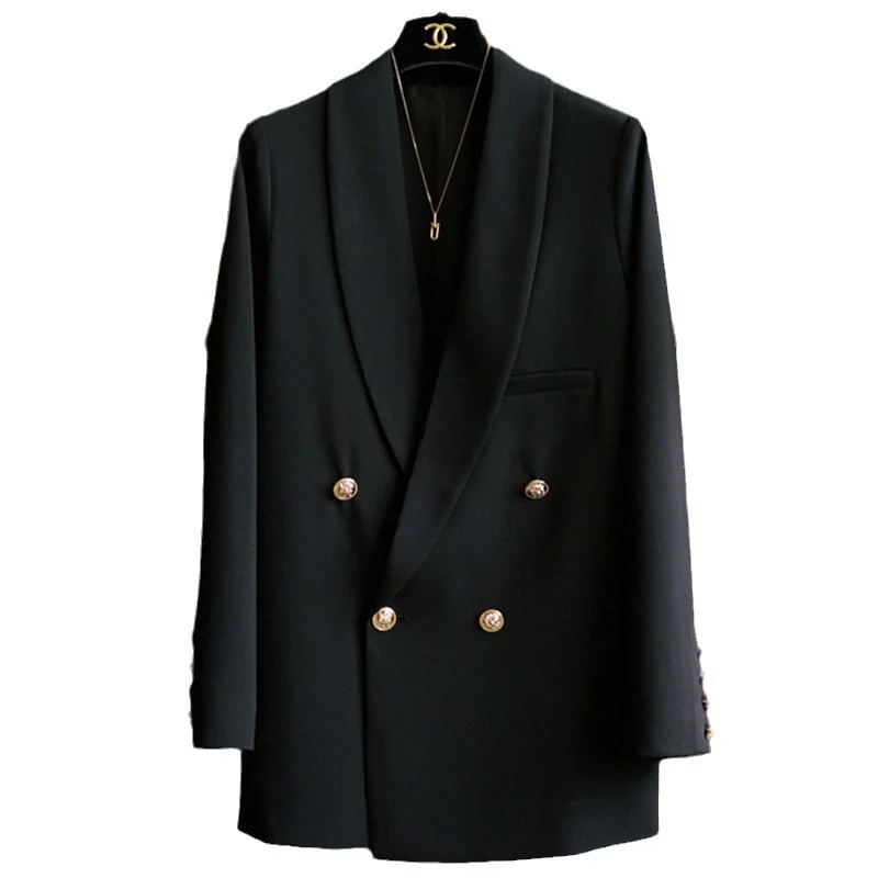 Damen Eleganter Doppeltbreasted Blazer Nord Taschen 1789268861