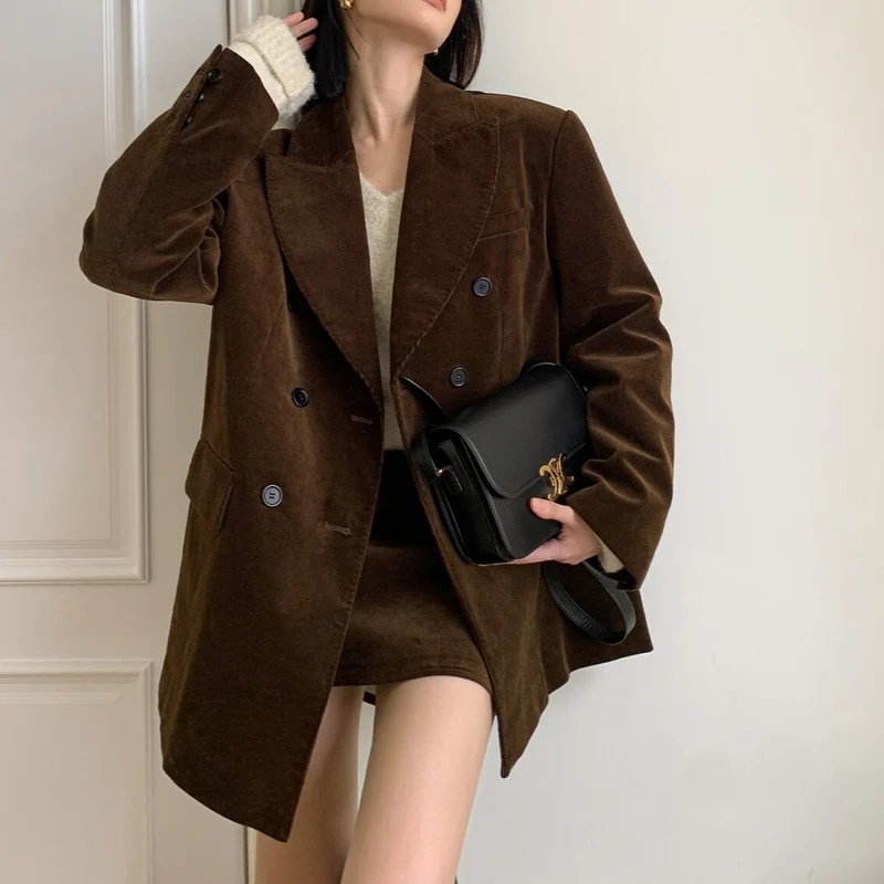 Damen Eleganter Cordblazer Nord Taschen