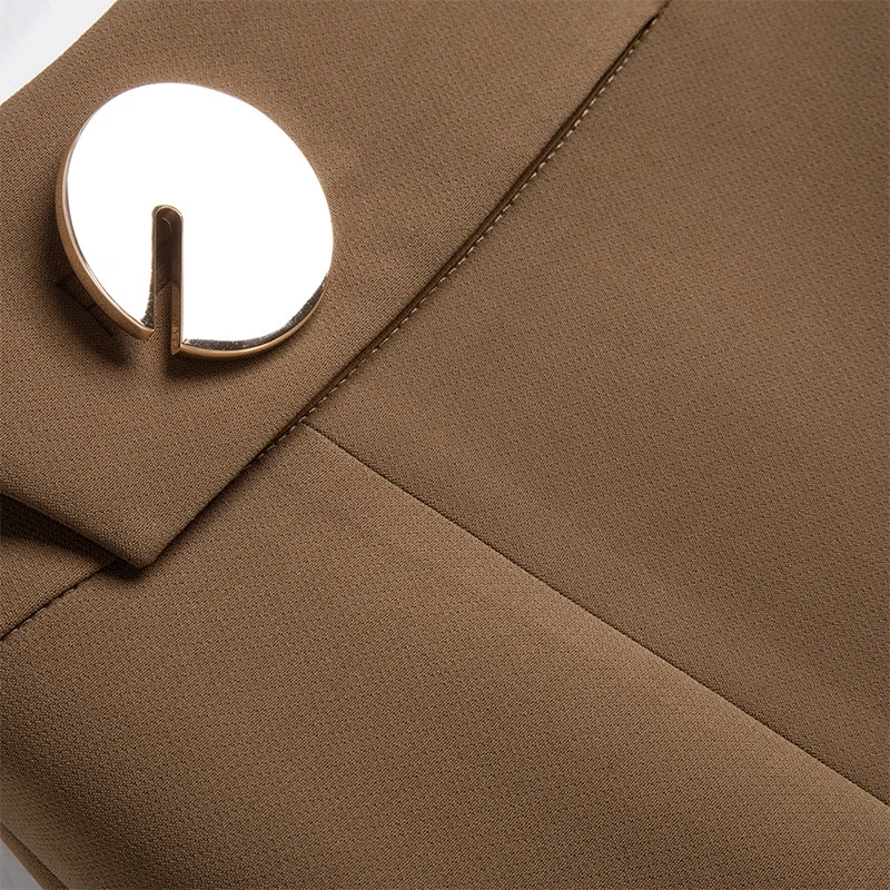 Damen Eleganter Bleistiftrock mit Knopf-Detail Nord Taschen