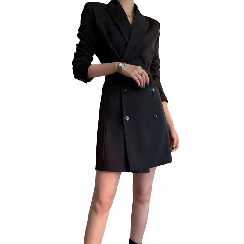 Damen Eleganter Blazer-Rock-Kleid Nord Taschen