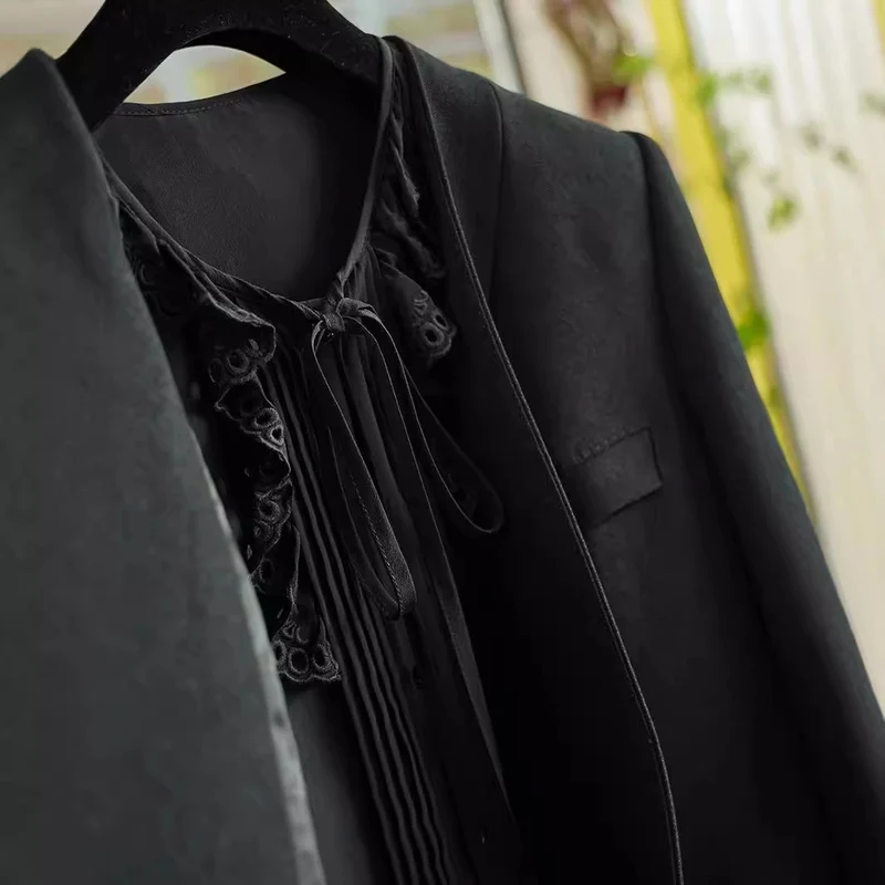 Damen Eleganter Blazer ohne Verschluss Nord Taschen