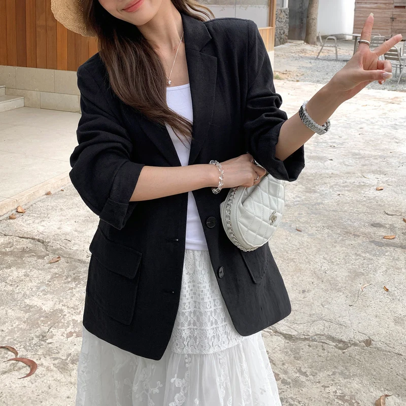 Damen Eleganter Blazer mit strukturiertem Design Nord Taschen