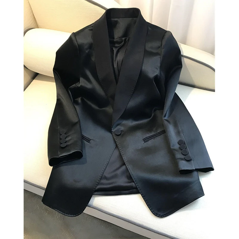 Damen Eleganter Blazer mit schickem Muster und hohem Kragen Nord Taschen