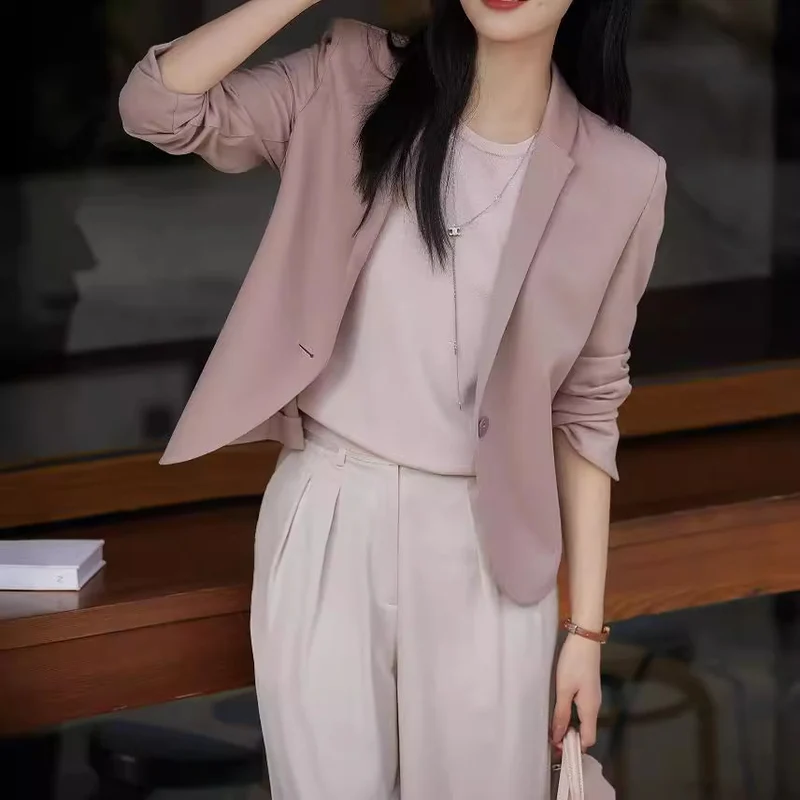 Damen Eleganter Blazer mit feinem Stoff Nord Taschen