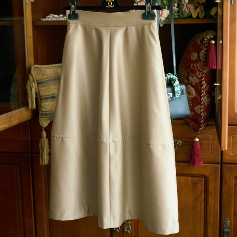 Damen Eleganter A-Linien Rock Nord Taschen