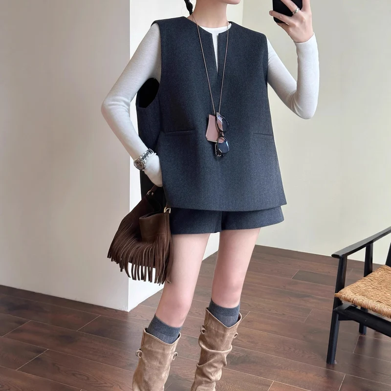 Damen Elegante Weste aus feinem Stoff Nord Taschen