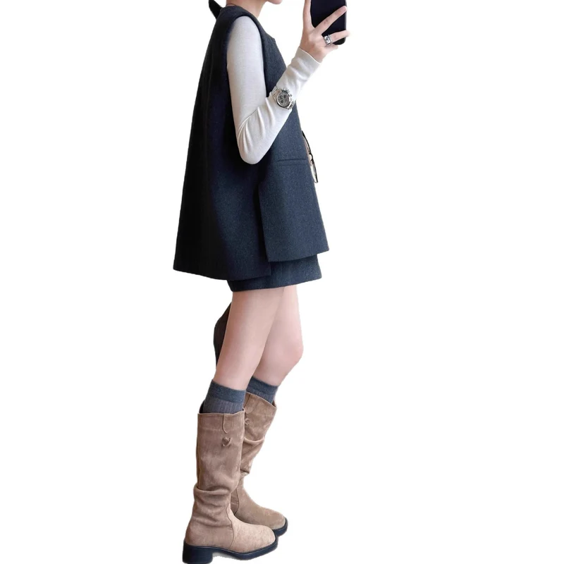 Damen Elegante Weste aus feinem Stoff Nord Taschen