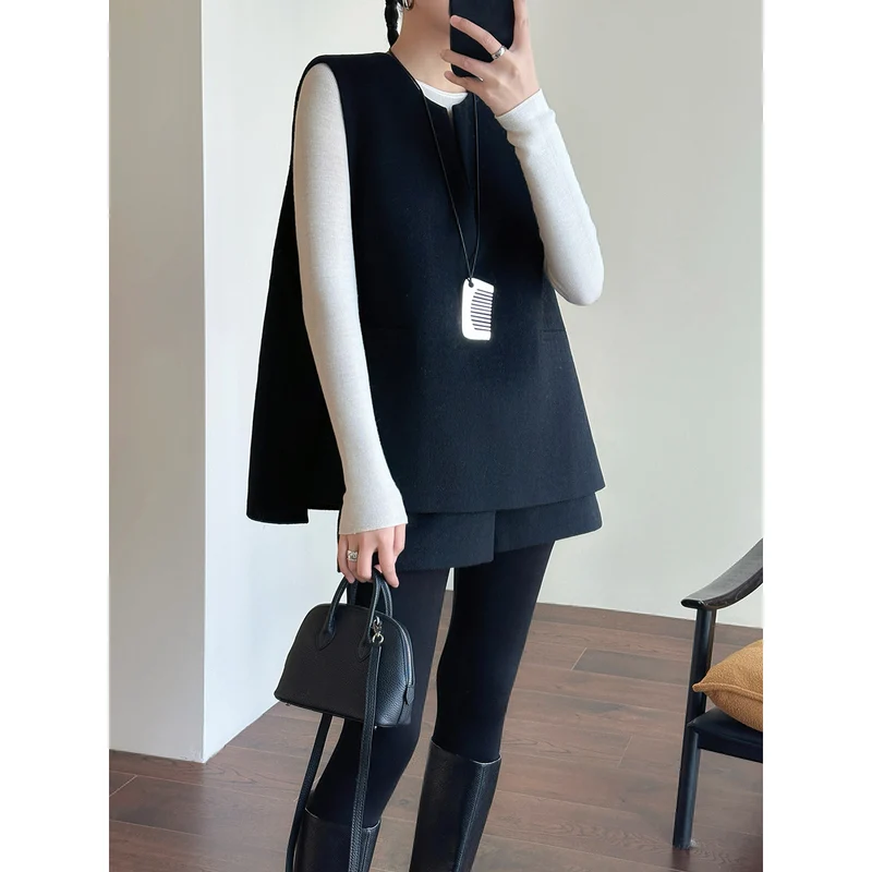 Damen Elegante Weste aus feinem Stoff Nord Taschen