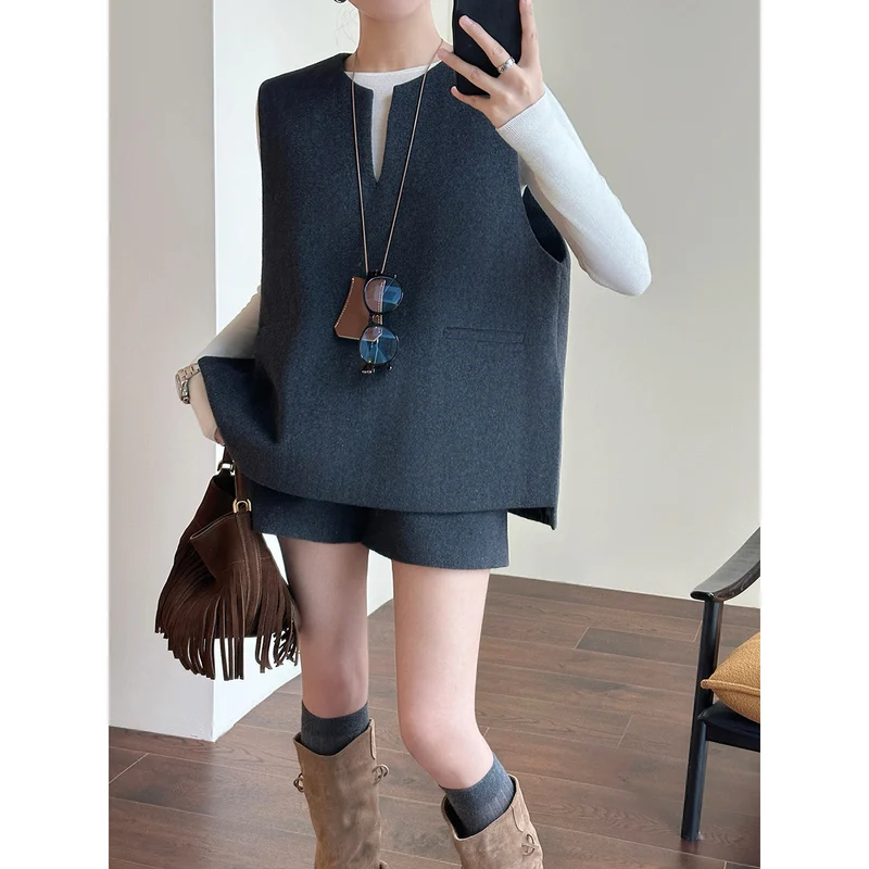 Damen Elegante Weste aus feinem Stoff Nord Taschen