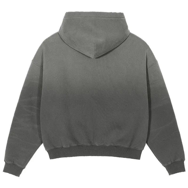 Herren Oversize-Kapuzenpullover mit verwaschenem Used-Effekt und Destroyed-Details Nord Taschen