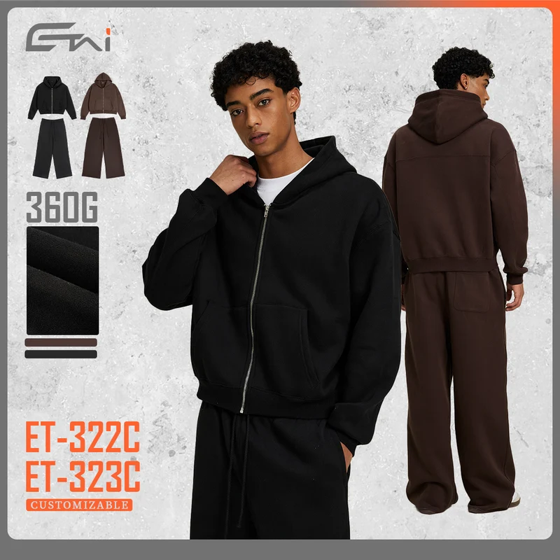Damen Zweiteiliges Lounge-Set mit Cropped Kapuzen-Zipjacke und weiter hochgeschnittener Sweathose Nord Taschen