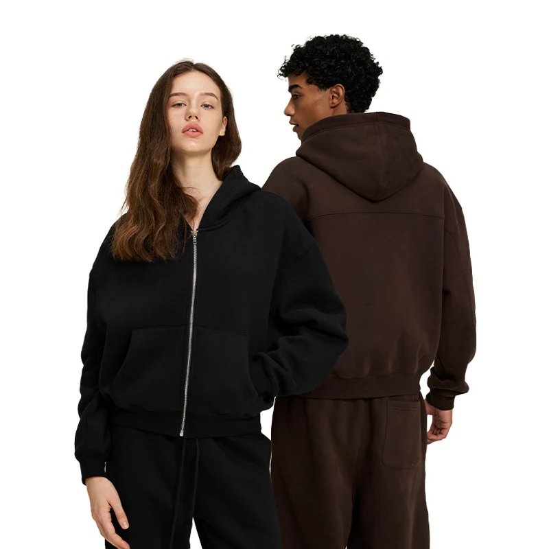 Damen Zweiteiliges Lounge-Set mit Cropped Kapuzen-Zipjacke und weiter hochgeschnittener Sweathose Nord Taschen