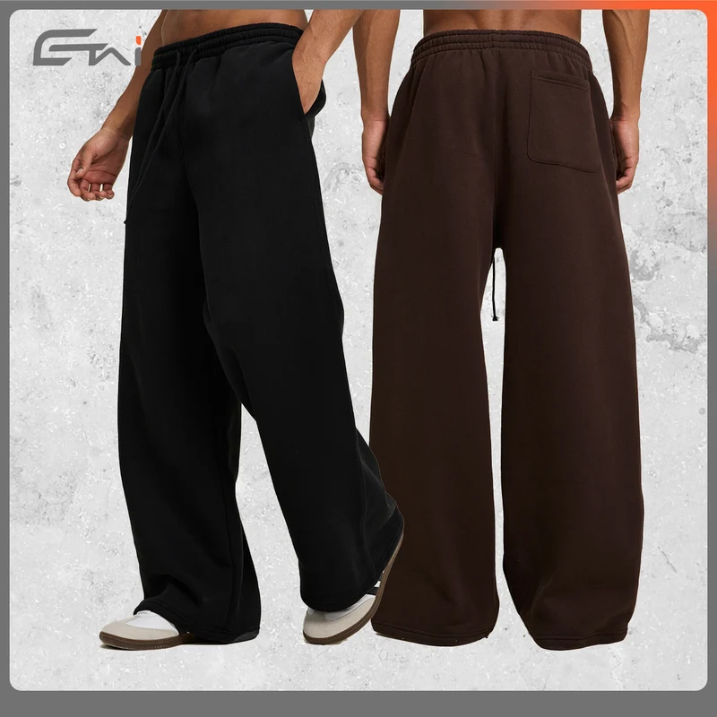 Damen weite hochtaillierte Sweathose mit Kordelzug und geradem Bein Nord Taschen