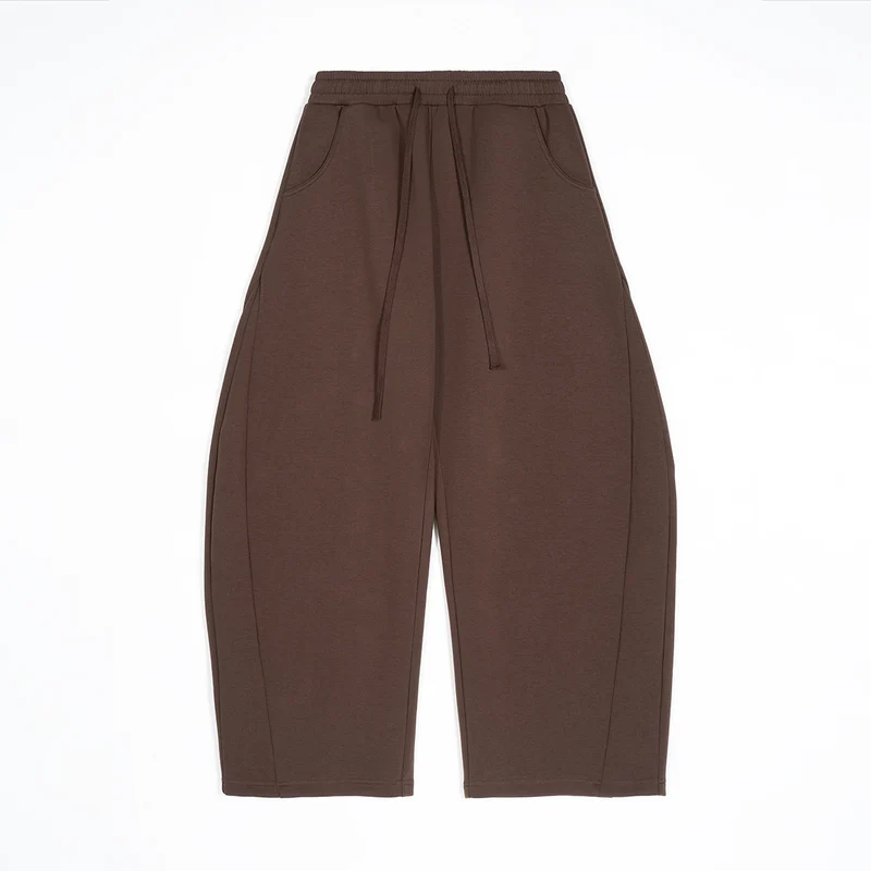 Damen weit geschnittene Jogginghose mit elastischem Bund, Kordelzug und Seitentaschen Nord Taschen