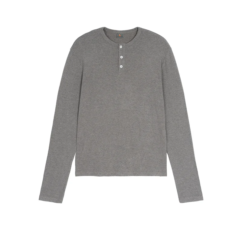 Damen Langärmliges Thermo-Henleyshirt Nord Taschen