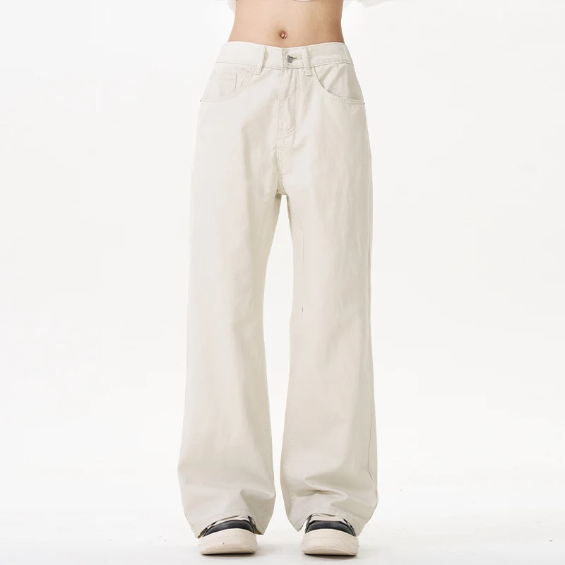 Unisex Weit geschnittene Chinohose mit tiefem Schritt und lässigem Bund Nord Taschen