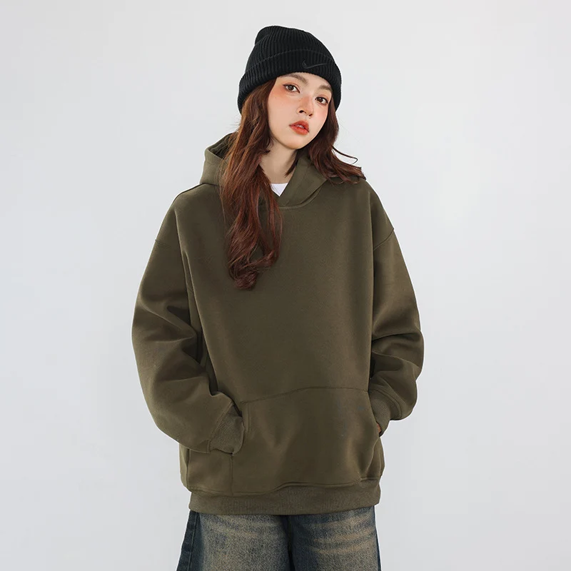 Unisex Oversize Kapuzenpullover aus schwerem Scuba‑Fleece mit Kängurutasche Nord Taschen