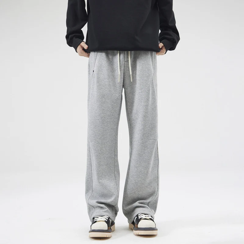 Unisex Locker geschnittene Sweatpant mit geradem Bein, elastischem Bund und aufgesetzten Gesäßtaschen Nord Taschen