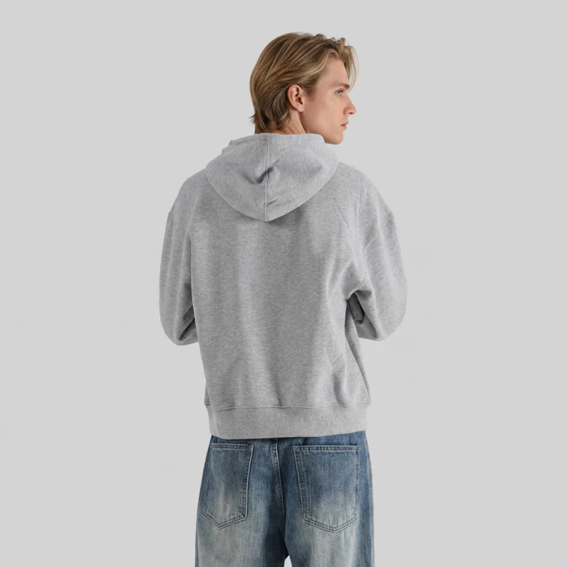 Unisex Kapuzenpullover aus weichem Baumwoll-Fleece mit Kängurutasche und verkürzter Silhouette Nord Taschen