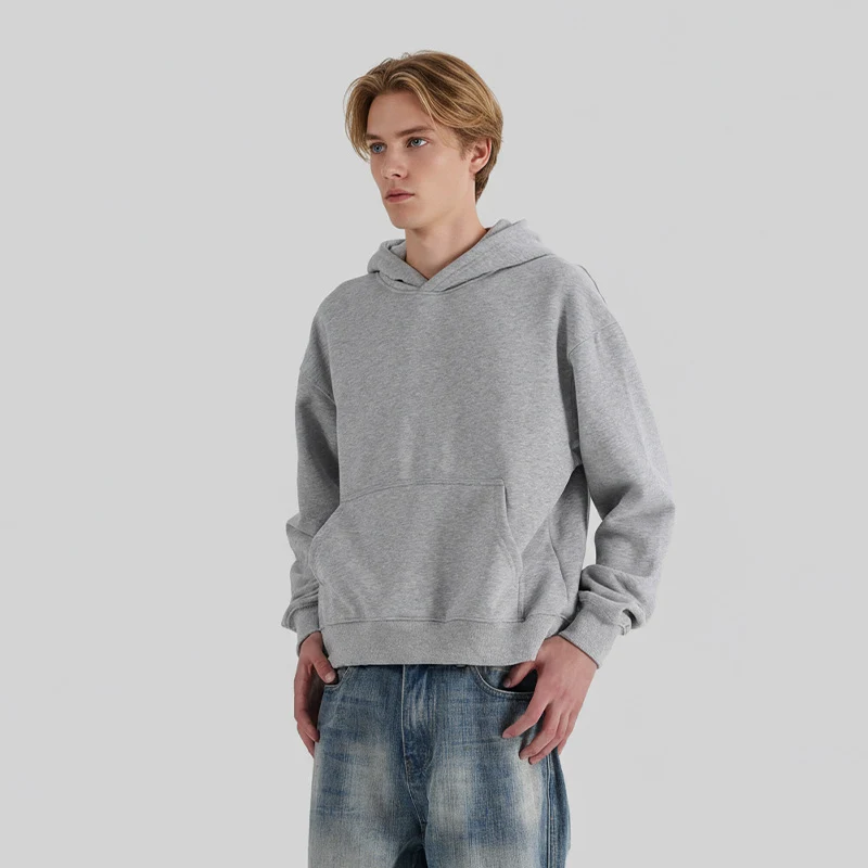 Unisex Kapuzenpullover aus Bio-Baumwoll-Fleece mit Kängurutasche und leicht verkürzter Passform Nord Taschen