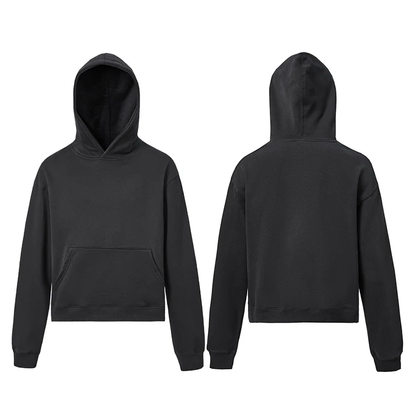 Unisex Kapuzenpullover aus Bio-Baumwoll-Fleece mit Kängurutasche und leicht verkürzter Passform Nord Taschen