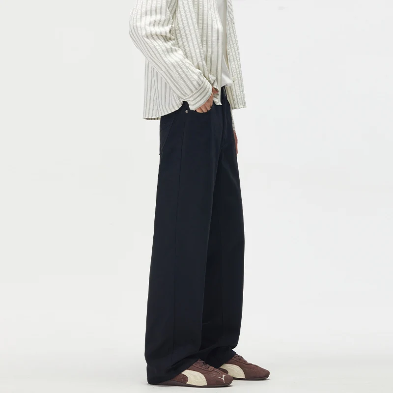 Herren Weitgeschnittene Chinohose aus Baumwoll-Twill mit tiefem Schritt Nord Taschen