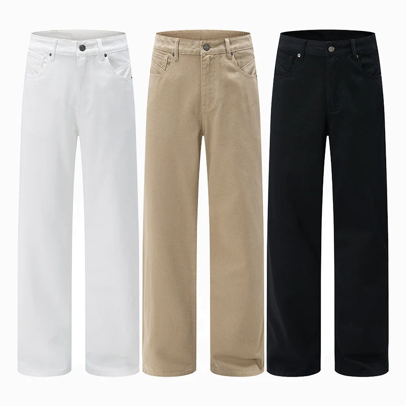 Herren Weitgeschnittene Chinohose aus Baumwoll-Twill mit tiefem Schritt Nord Taschen